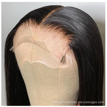 Straight Swiss Lace Closure Wig Vendor Cheap Raw Indian Virgin Human Hair Hd Full Lace Front Wig For Black Women Human Hair Wig